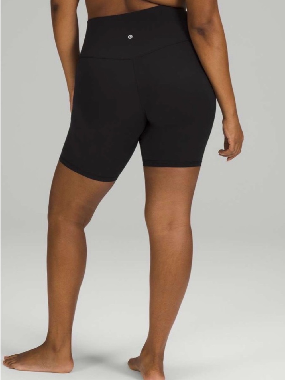 lululemon athletica Align Black High-Waist Bike Shorts/ Graphic 8” - Picture 2 of 4